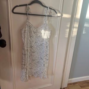 White mini sundress